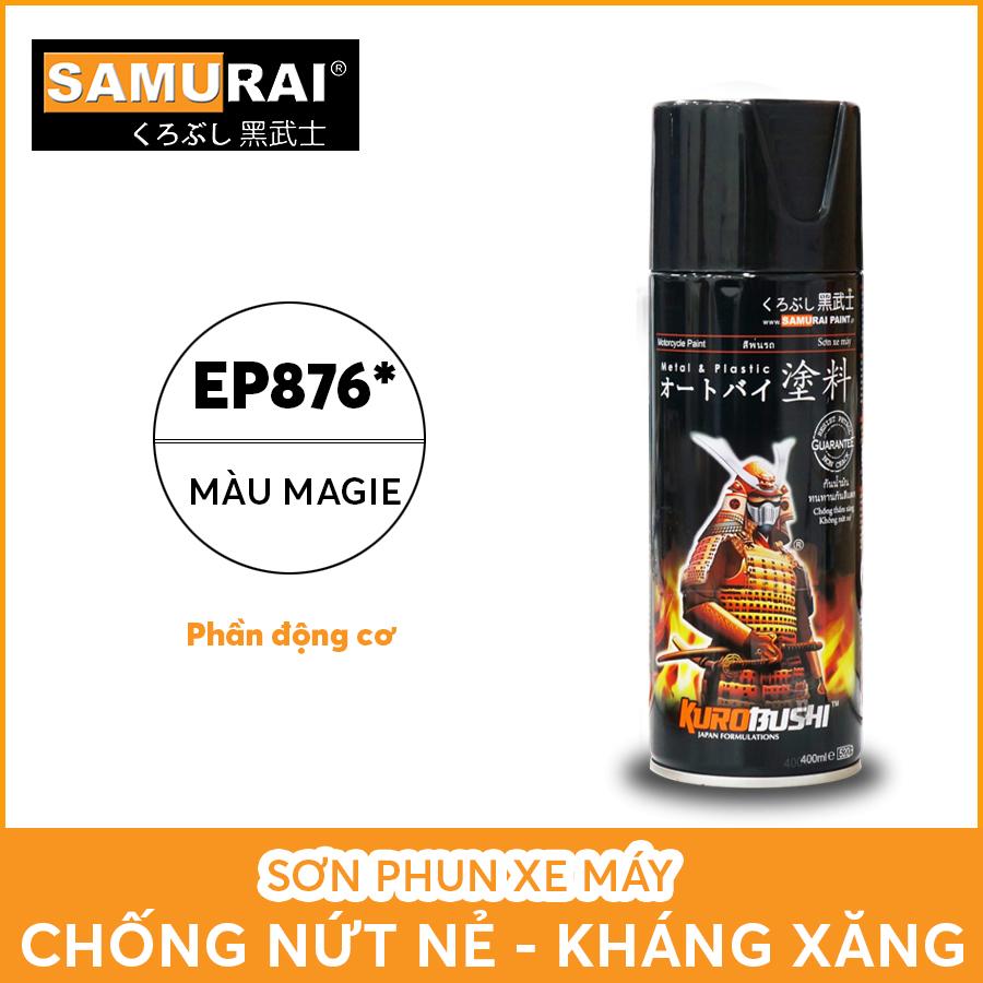 Chai sơn Samurai EP876* màu Magie - phần động cơ