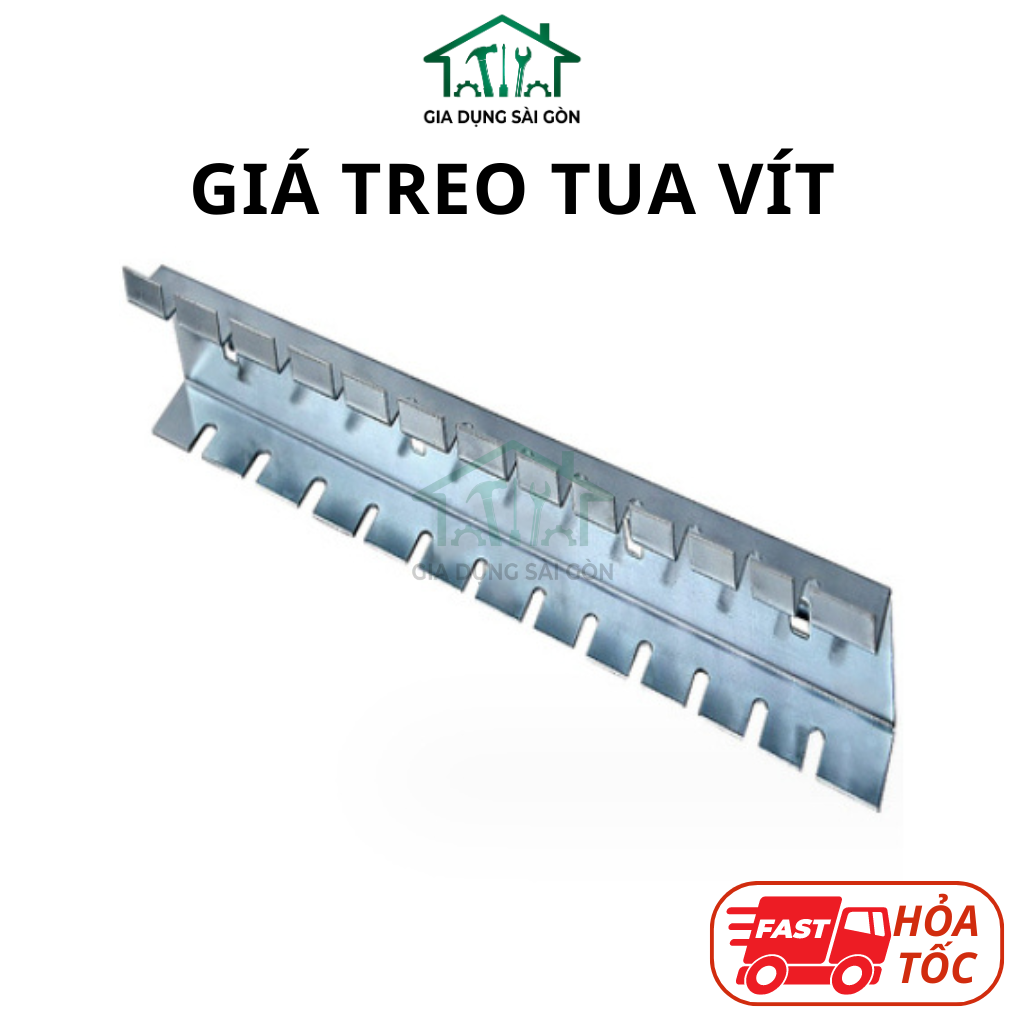 Giá treo tua vít - Giá treo giữ chai các loại - Dùng cho bảng treo dụng cụ cơ khí lỗ vuông - SGTOOLS