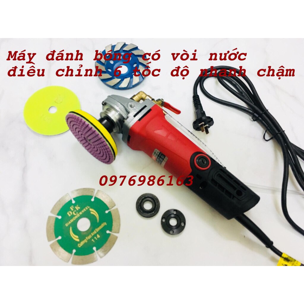 Máy đánh đầu số máy mài nước 6 tốc độ