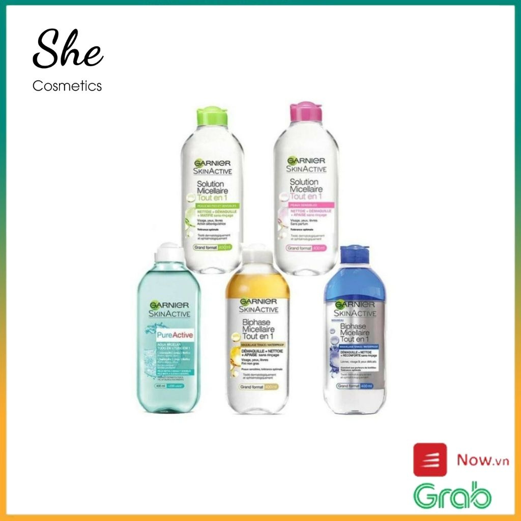 Nước tẩy trang, tẩy trang garnier 400ml | hàng chính hãng|