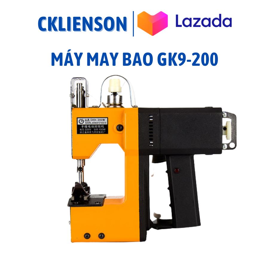 Máy may bao cầm tay GK9-200, Máy khâu bao 1 kim 1 chỉ máy may bao bì có bộ phận cắt chỉ tự động