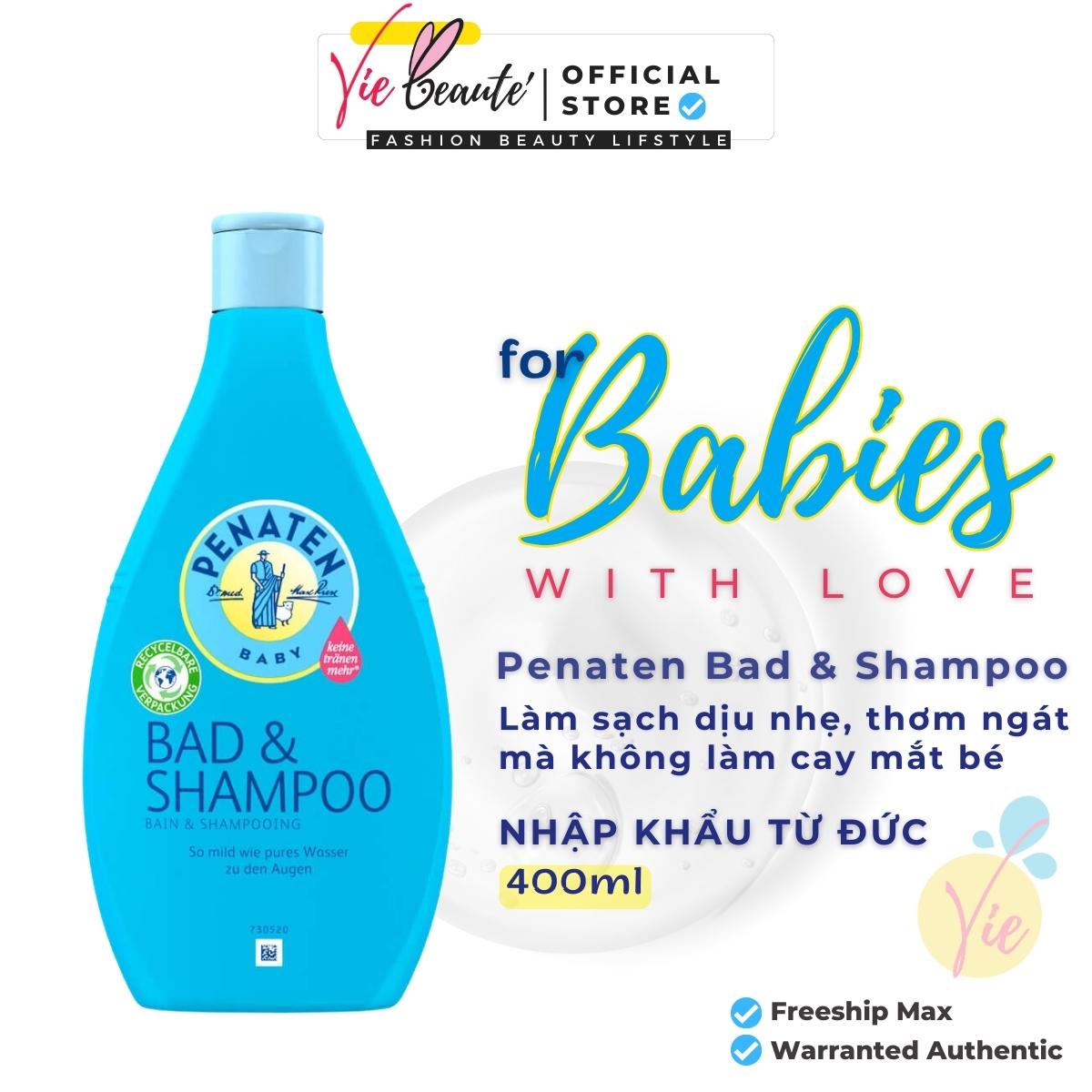 Sữa tắm gội trẻ em Penaten Bad & Shampoo cho bé 400ml