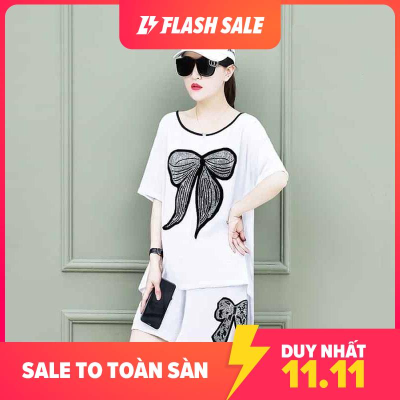 Đồ bộ cotton mặc nhà dễ thương-vải cotton mềm mịn đường may tinh tế-size 40-65kg