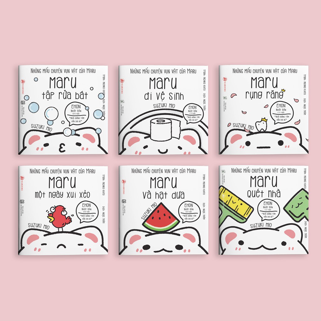 Sách Ehon - Combo 6 cuốn Maru - Ehon Nhật Bản dành cho bé từ 2 - 8 tuổi