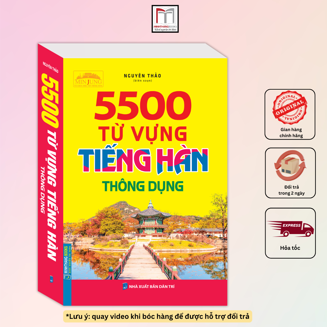 Sách - 5500 từ vựng tiếng hàn thông dụng