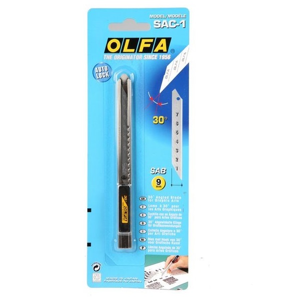 [HCM]Dao Nhỏ Cán Sắt Olfa Sac-1 Nút Đẩy - 8001074200