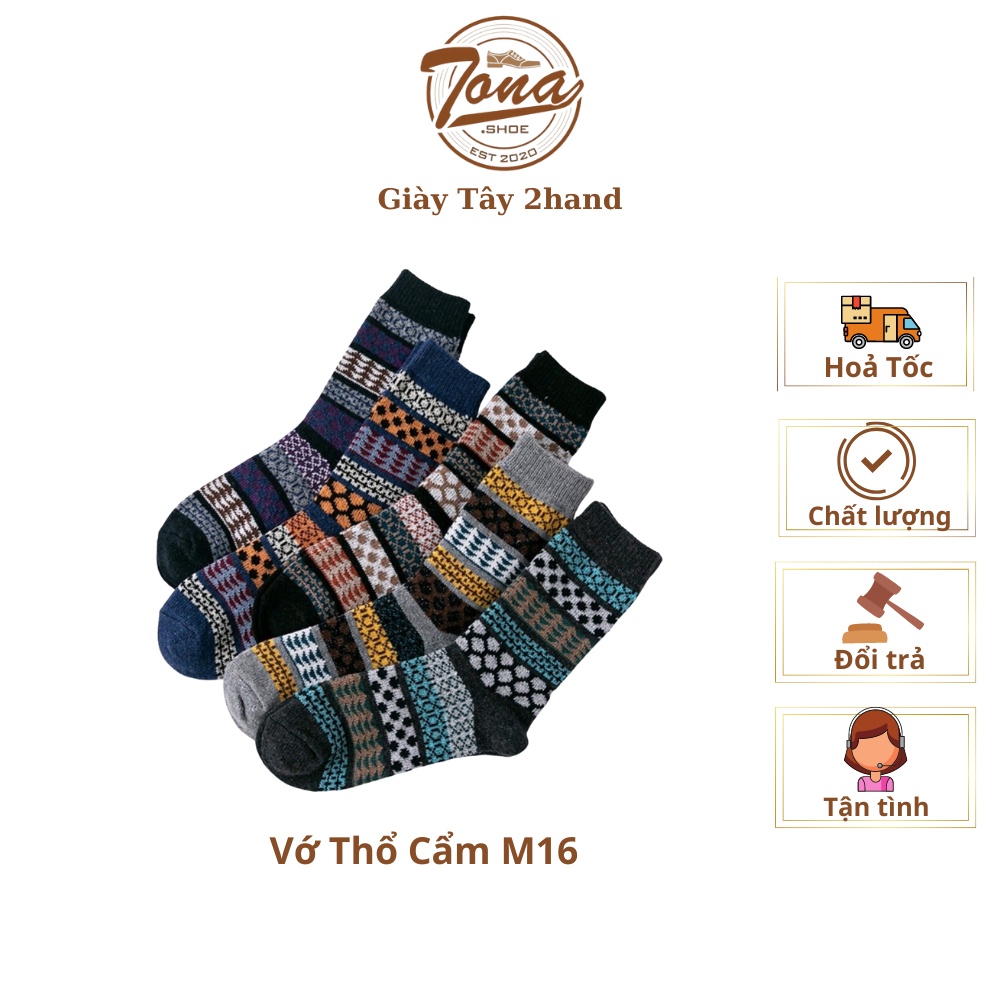 Tất thổ cẩm vintage cổ cao đủ màu m16
