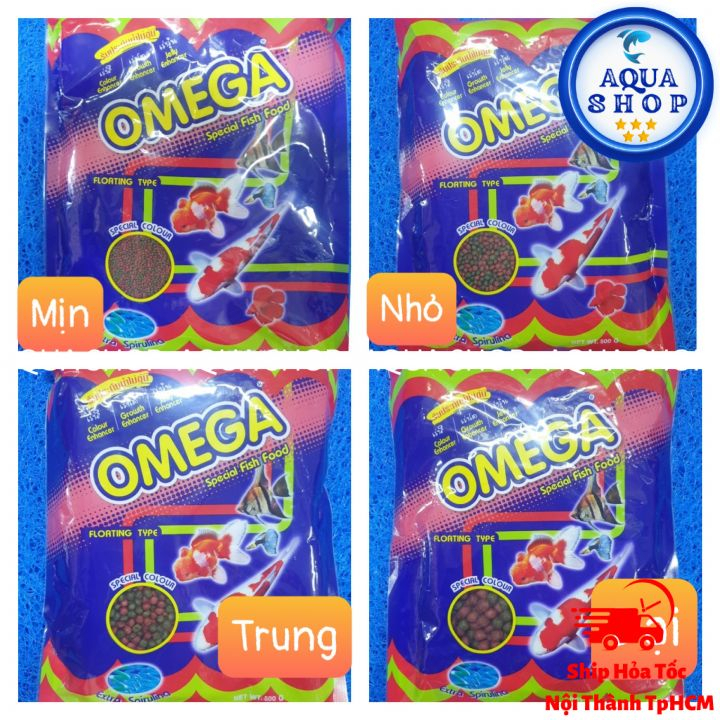 Thức ăn cho cá cảnh cám thái cao cấp omega 1kg cho cá koi, cá ba đuôi, cá vàng