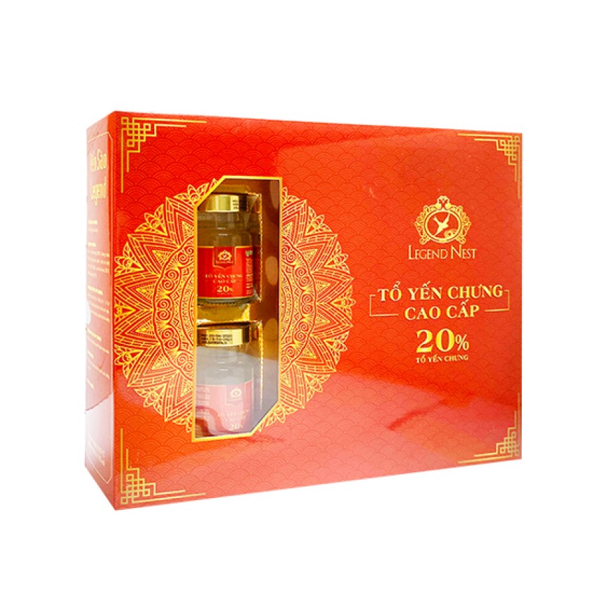 Yến sào Legend Nest nước yến xuất khẩu hàm lượng 20% tổ yến chưng cao cấp