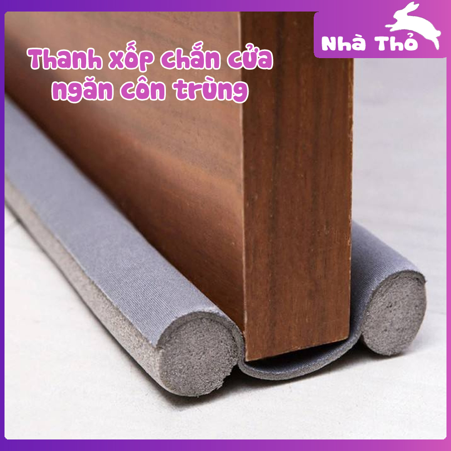 Thanh xốp chắn khe cửa đa năng thông minh - Nẹp xốp chặn khe cửa ngăn gió lùa - côn trùng thanh nẹp xốp chèn cửa ngăn gió chắn bụi