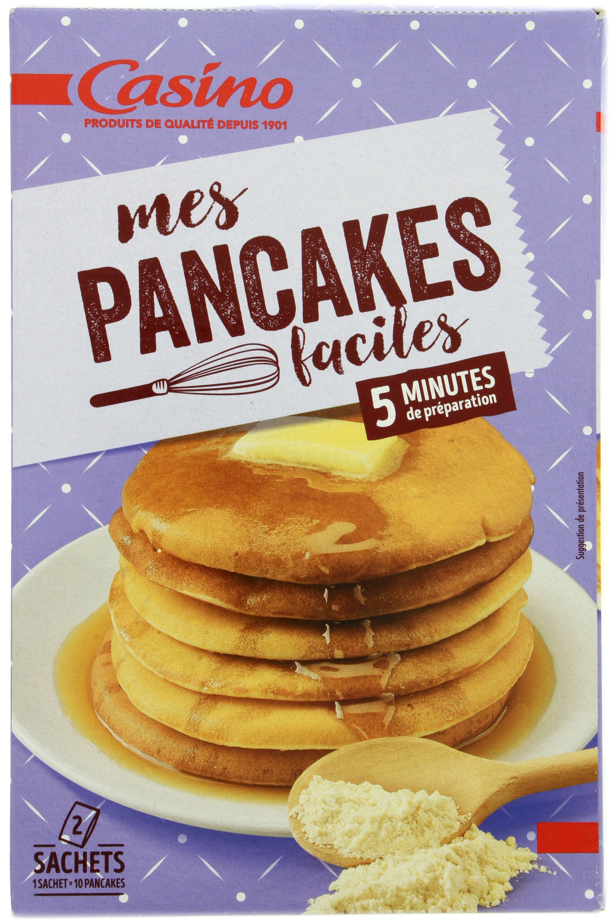 Bột bánh Pancake Casino 350g - Casino Mes Pancake faciles
