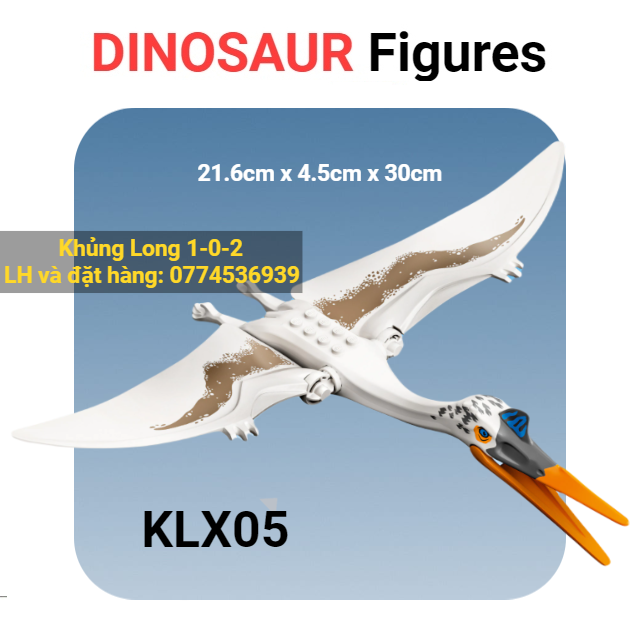 Đồ chơi khủng long bay 2023 dài 21.6cm sải cánh 30cm jurassic world