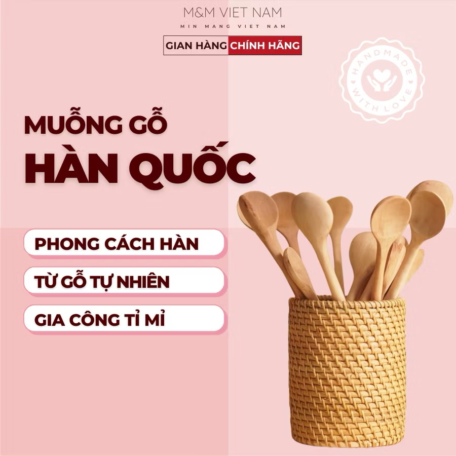 Muỗng Gỗ Hàn Quốc, Thìa Gỗ Cán Ngắn Dùng Để Đắp Mặt Nạ Tiện Lợi, Làm Từ Gỗ Cao Cấp, An Toàn