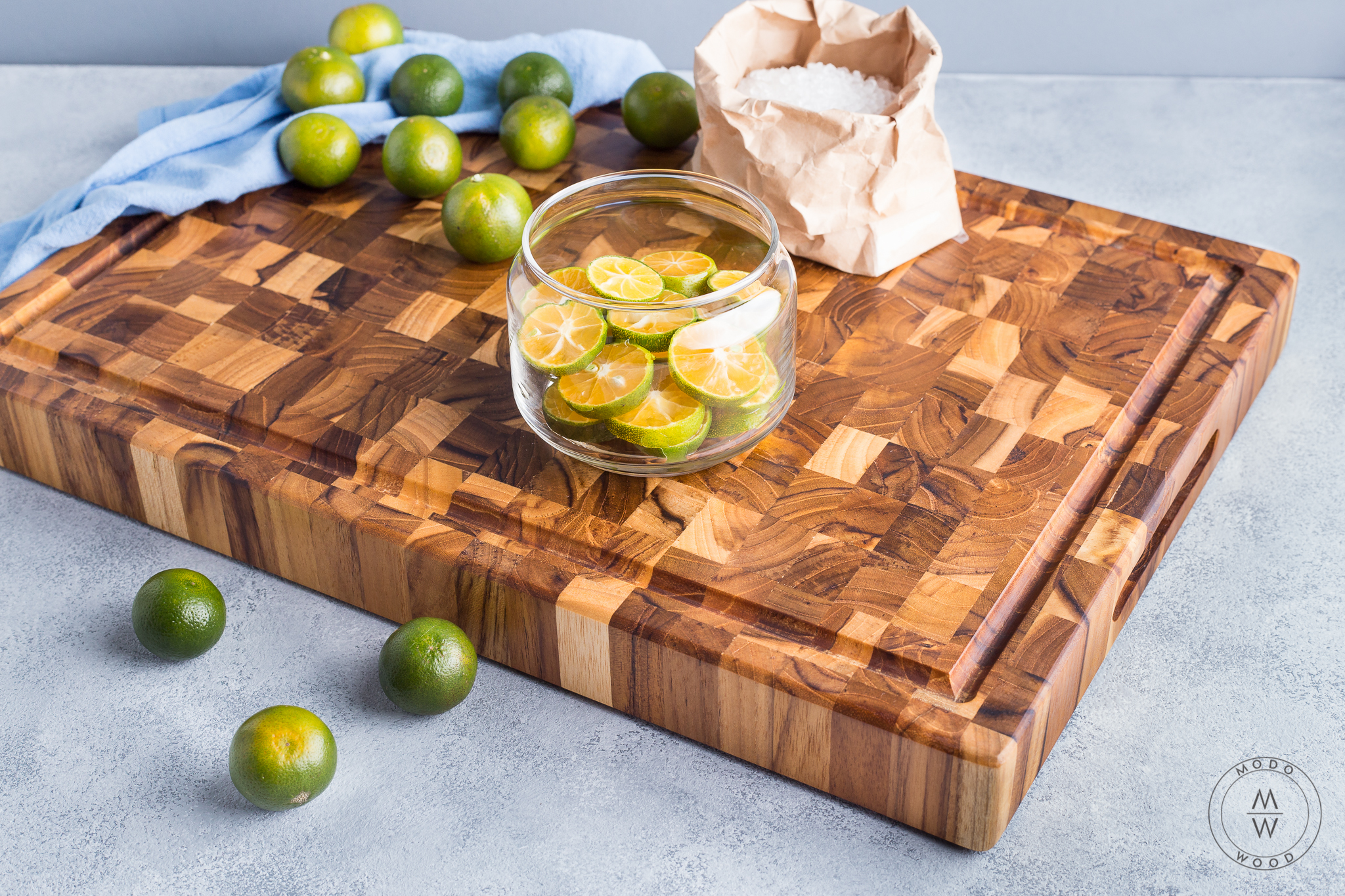 Thớt gỗ chef pro - gỗ teak 28x40x3.8cm modo wood - dụng cụ nhà bếp