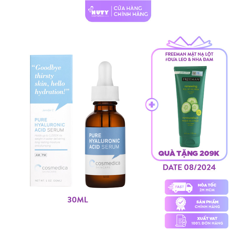Tinh Chất Dưỡng Ẩm Cosmedica - Pure Hyaluronic Acid Serum