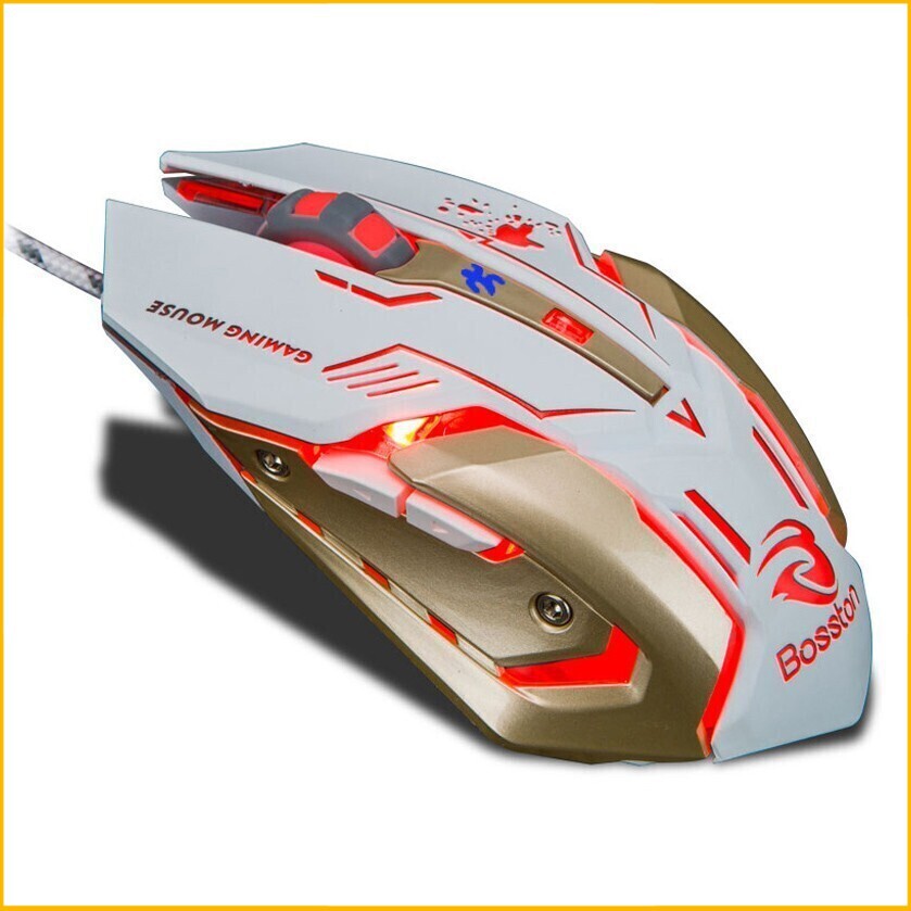 Chuột game thủ đèn led có dây bosston bs-11 dpi 2400