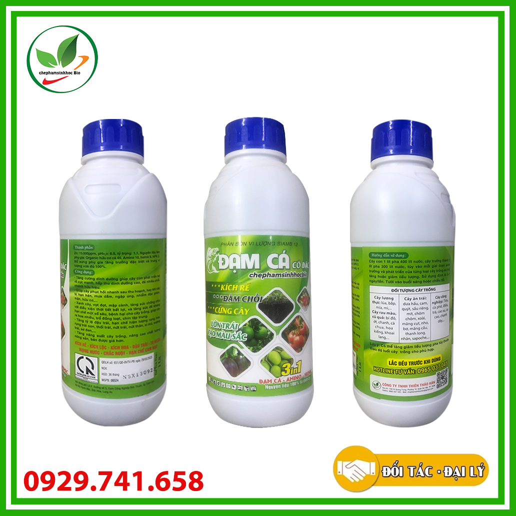 Phân đạm cá đậm đắc hữu cơ sinh học Bio. Chai 1 Lít