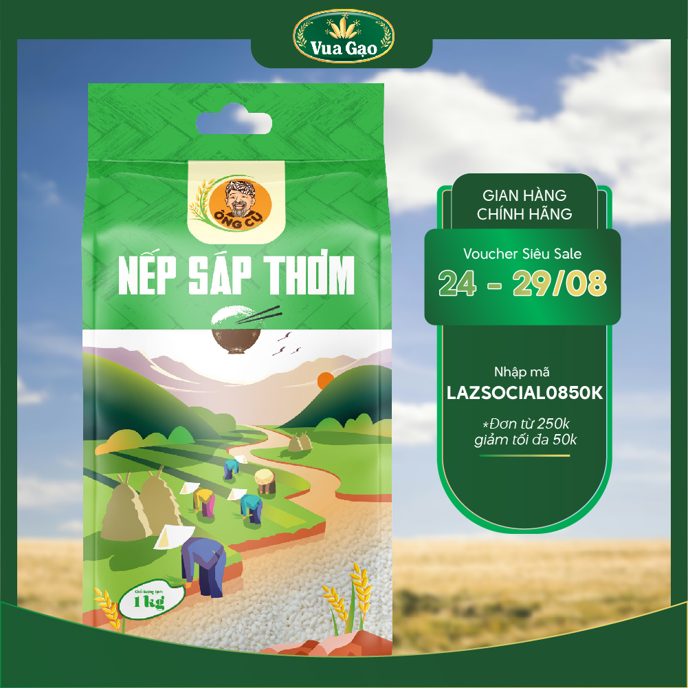 Gạo nếp sáp thơm 1kg