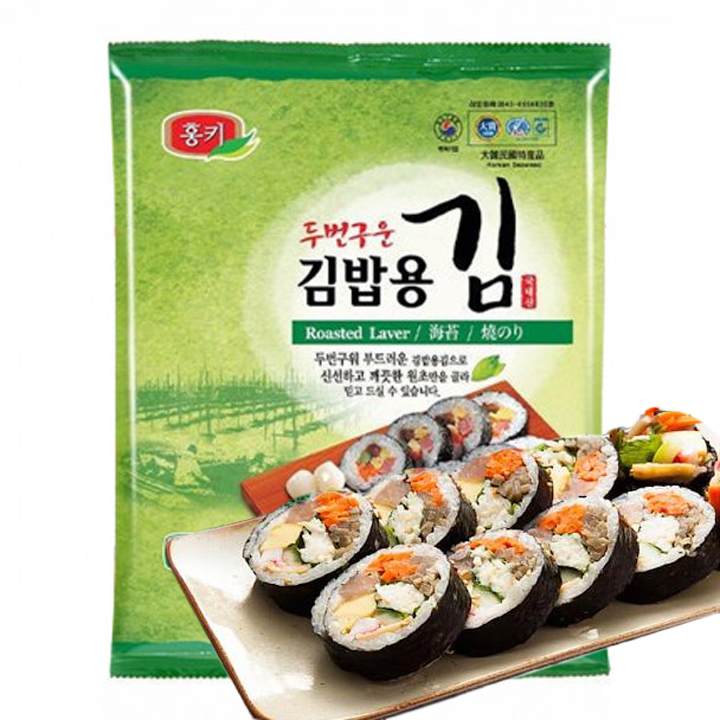 [GIÁ TỐT] Rong biển dùng cuộn cơm, Gimbab, sushi Nhập Khẩu Hàn Quốc Humanwell (10 lá)