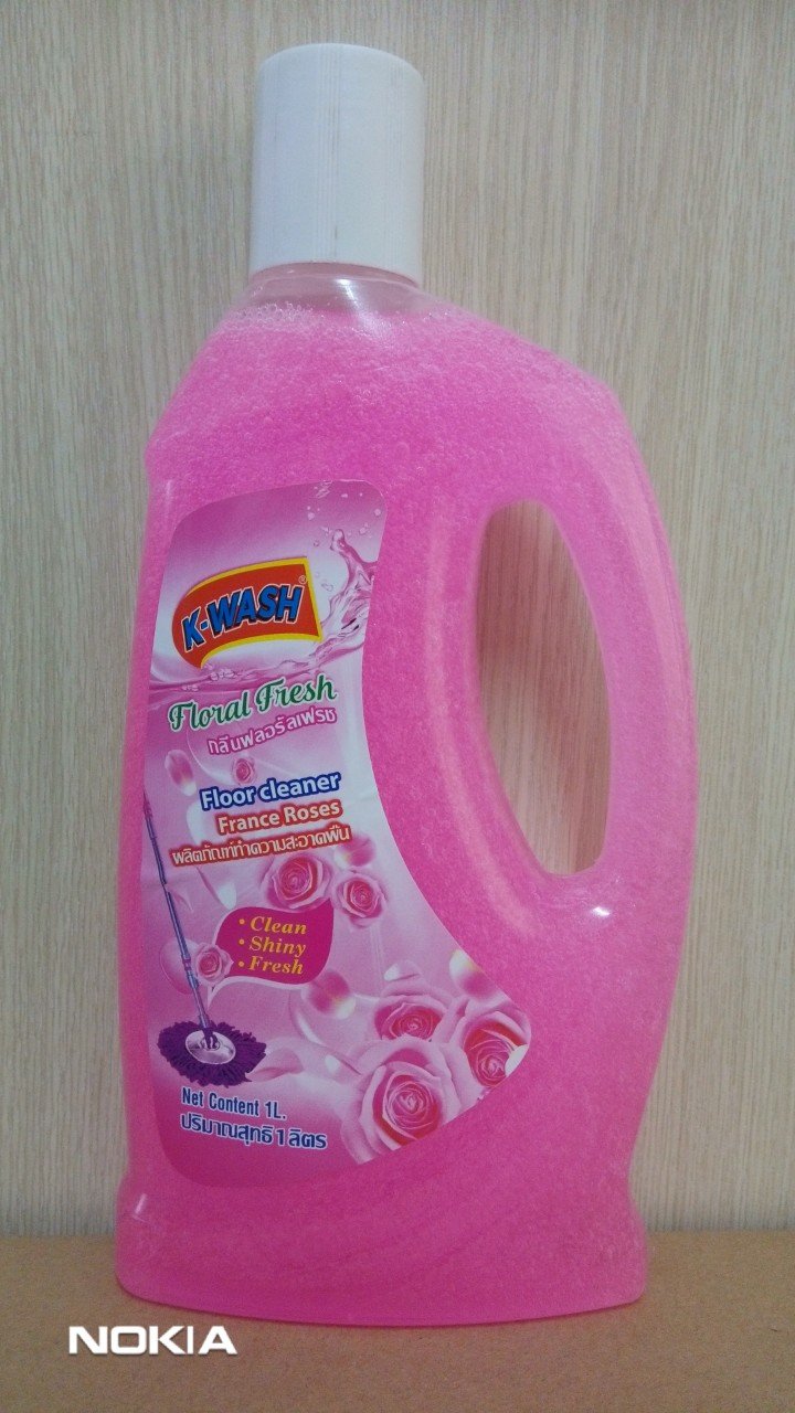 Nước lau sàn K-Wash 1L thơm lau, sạch bóng