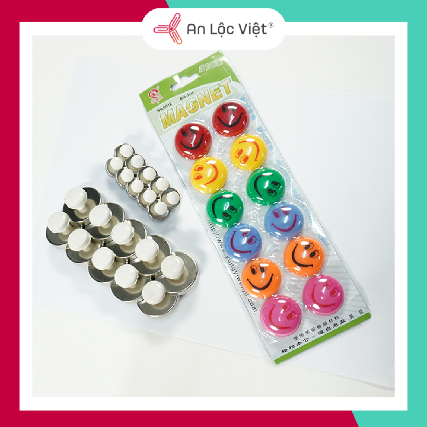 Nam châm bảng từ lớn - nhỏ - mặt cười