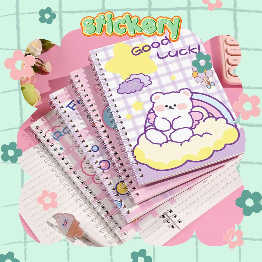 Sổ tay lò xo siêu dễ thương - size lớn - STICKERY
