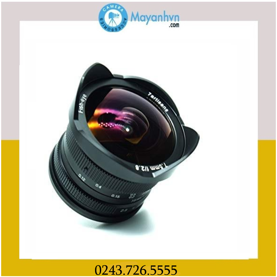 Ống kính 7artisans 7.5mm f/2.8 fisheye for fuji