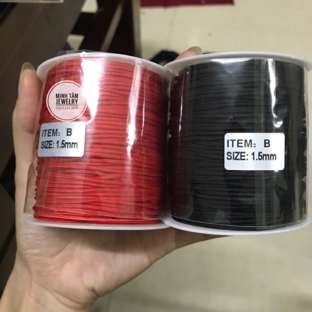 Cuộn dây dù làm vòng tay, Dây dù đan tết vòng tay may mắn-Minh Tâm Jewelry