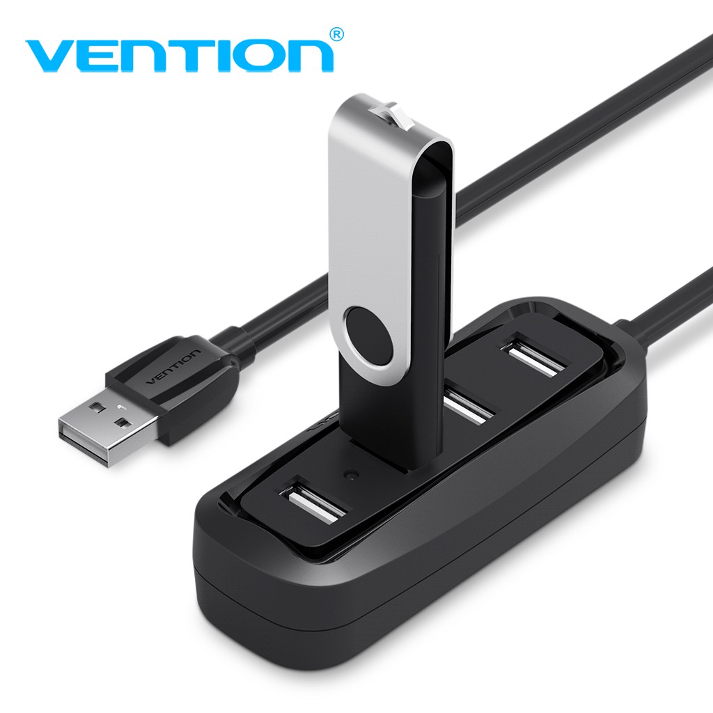 Hub vention bộ chia usb ra 4 cổng usb 2.0 dành cho máy tính, hdd...