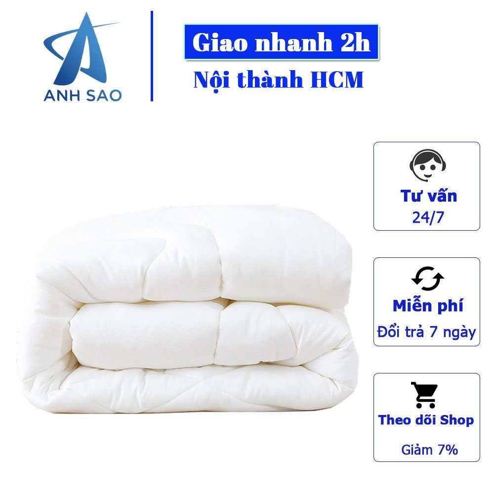 1 ruột chăn hè chần gòn cao cấp A (kích thước 2m x 2m2 nặng 1.3kg) - thường mua kèm với Vỏ chăn sử dụng vào mùa đông, lạnh, tạo cảm giác bồng bềnh cho vỏ chăn lồng bên ngoài