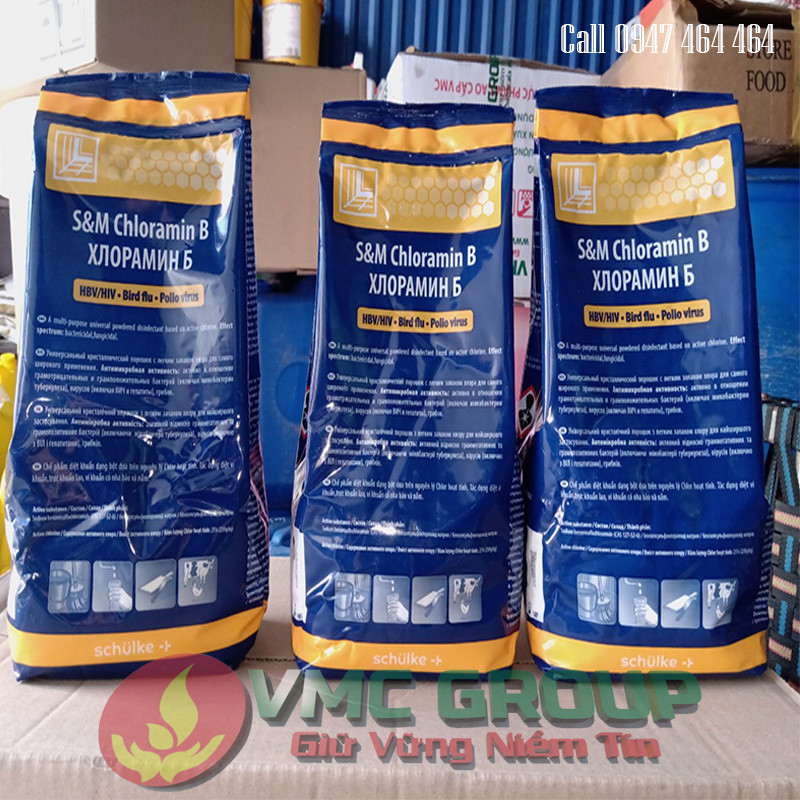 Cloramin B SEC(Tiệp) chất khử khuẩn sát trùng- khử khuẩn môi trường gói 1kg