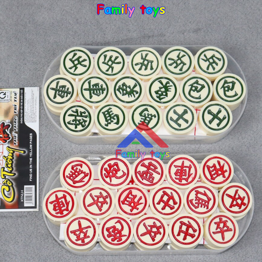 Bộ cờ tướng Liên Hiệp Thành gồm BÀN CỜ và QUÂN CỜ  ĐẶC RUỘT được khắc chìm Cao Cấp màu sắc tưới nét không phai, Đồ chơi Boardgame – Family Toys