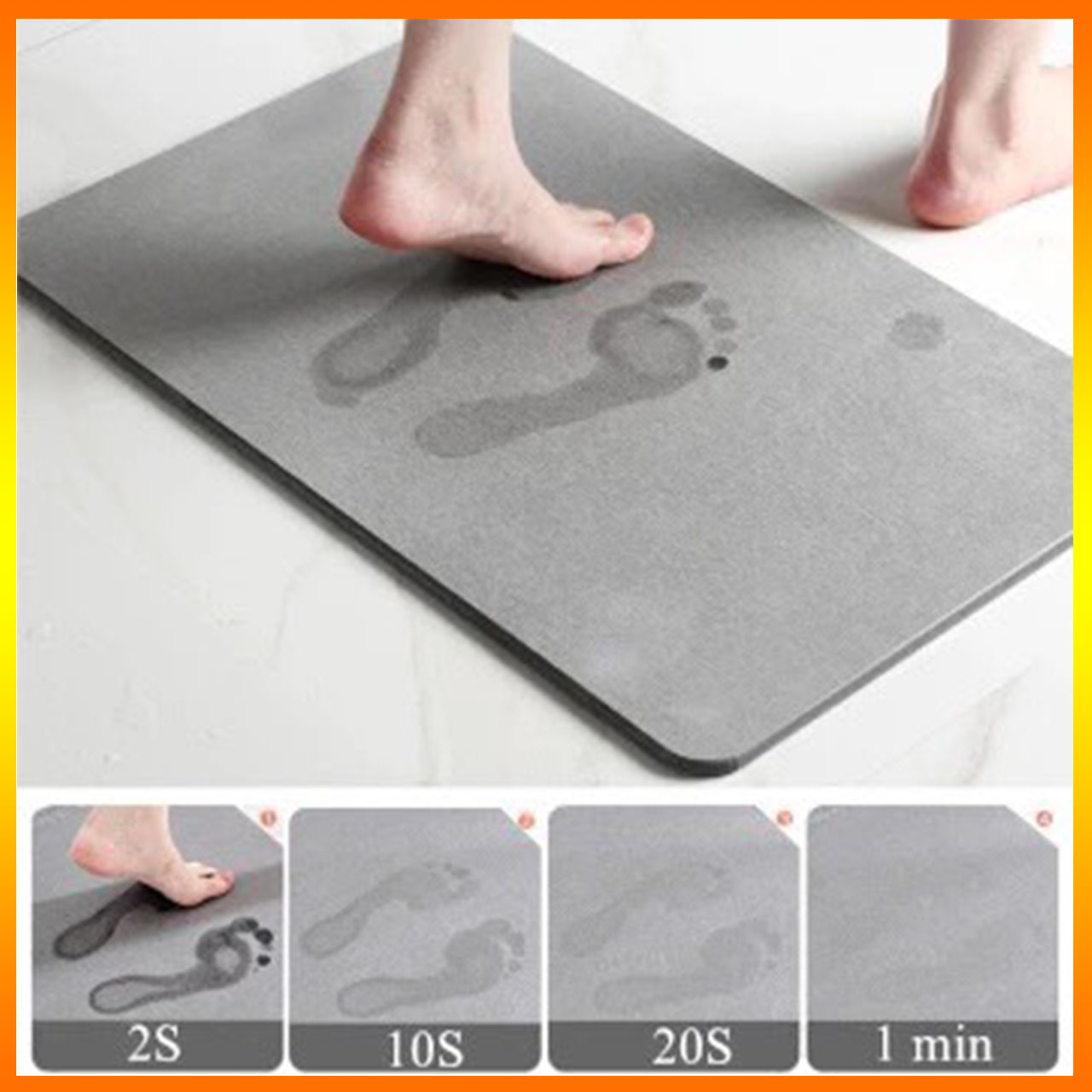 Thảm Đá Lau Chân Trang Trí Nhà Tắm Siêu Thấm Hút Nước Chống Trơn Trượt Cực Tốt