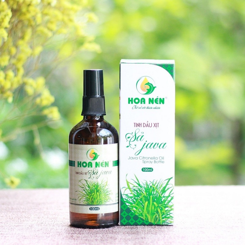 Tinh dầu sả java Hoa Nén 100ml dạng xịt phòng - Tinh dầu khử mùi, diệt khuẩn, đuỗi côn trùng hiệu quả