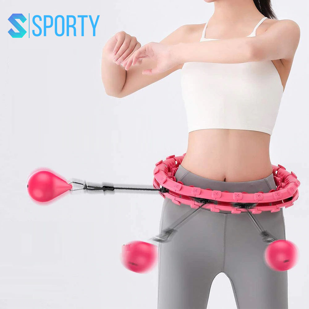 Vòng lắc giảm eo FG08 SPORTY có thể điều chỉnh vòng tập luyện giúp massage - Dụng cụ tập thể dục, tập gym giảm cân tại nhà