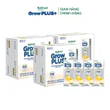 Combo 3 Thùng 24 hộp Sữa bột pha sẵn Nutifood Sweden GrowPLUS+ Vị Chuối Sữa hộp 180ml - Hỗ trợ phát triển chiều cao