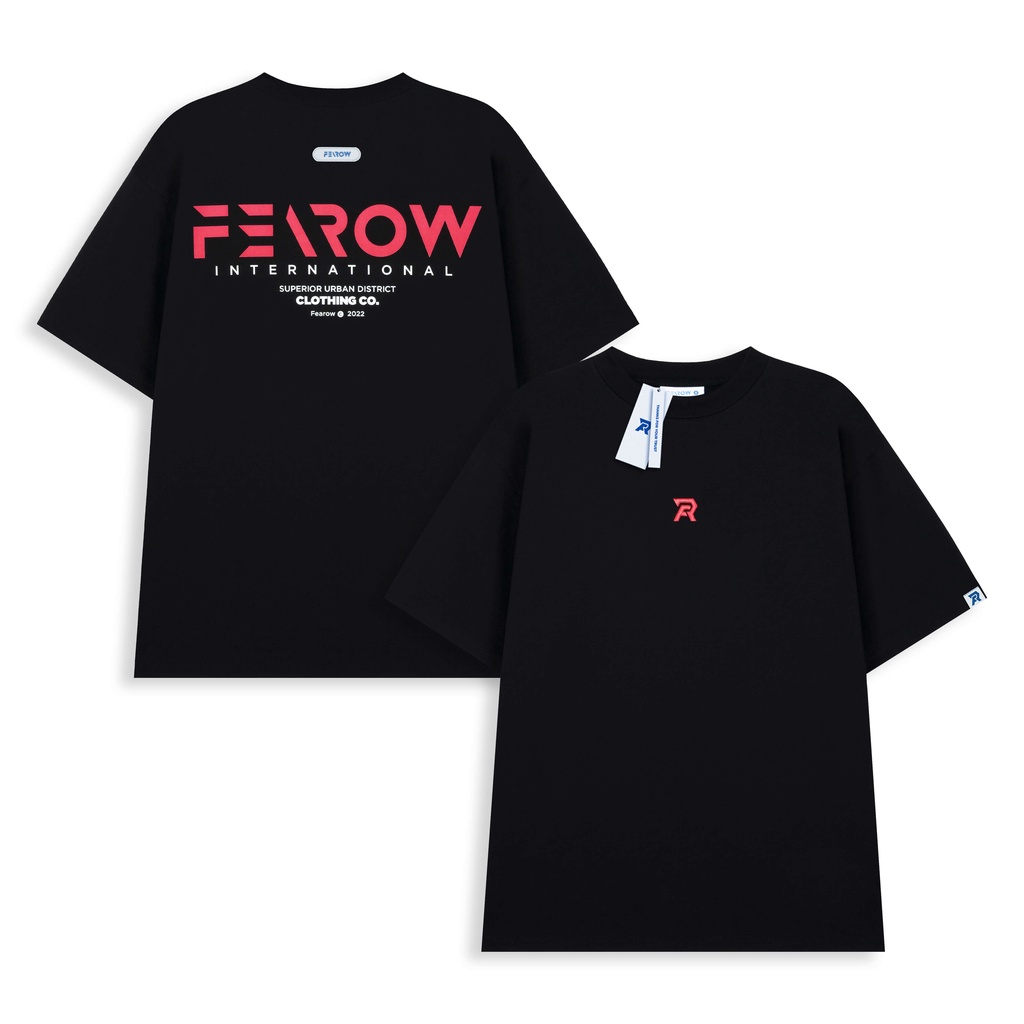 Áo thun fearow red text / màu đen - fw158