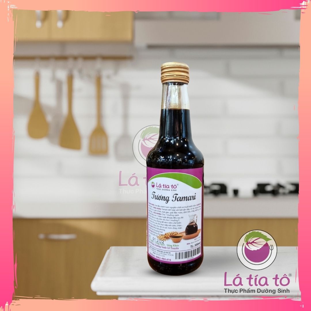 Nước mắm chay thực dưỡng 300ml- lá tía tô