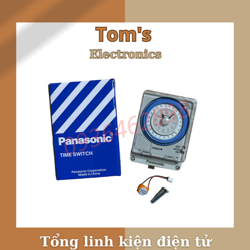 Timer Hẹn Giờ Panasonic TB 38809NE7, Bộ Hẹn Giờ Công Tắc Thời Gian Thực