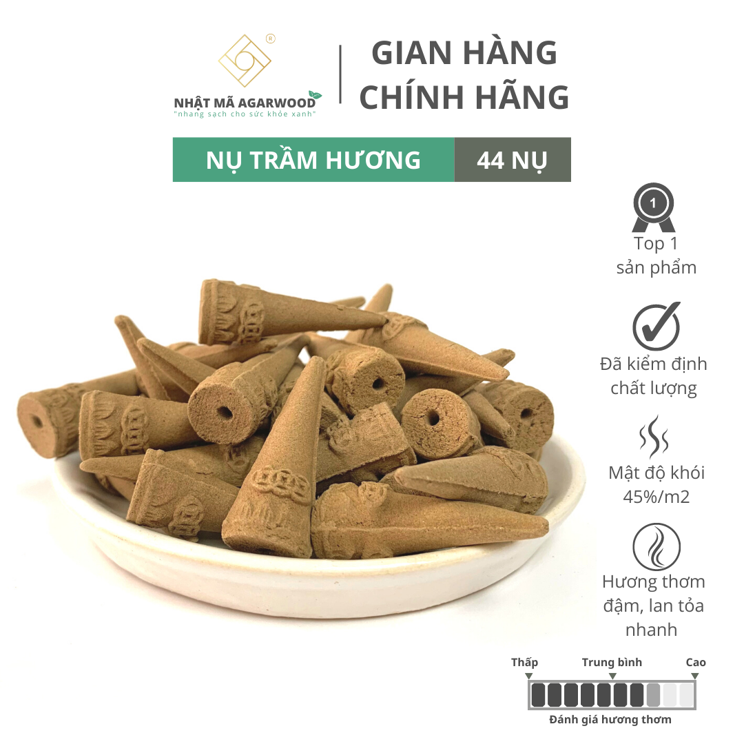 Nụ trầm hương - nhật mã agarwood - mã 4954, hộp 70gram ~44 nụ