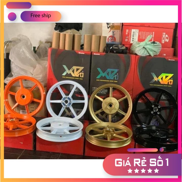 Vành đúc, Mâm 6 cây chính hãng X1r dành riêng cho dòng xe Vario-click,AB, Vision lắp hoàn toàn như zin….