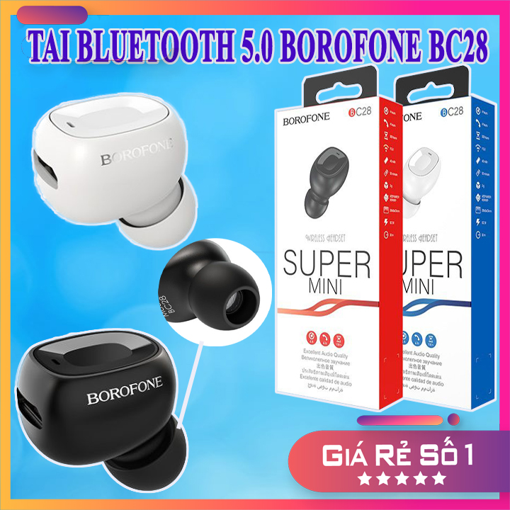 Tai nghe hạt cài đẳng cấp | borofone bluetooth bc28 | skythuongmai - 21002