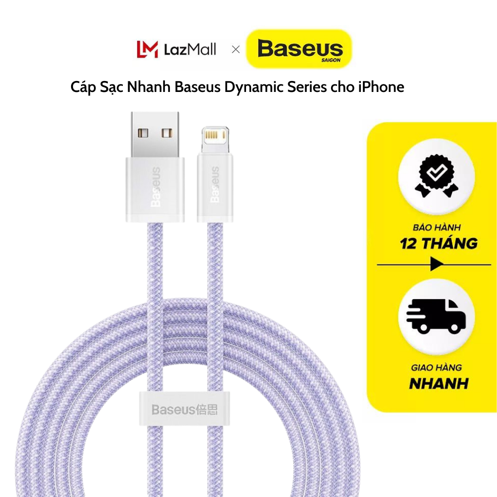 Cáp Sạc Nhanh Baseus Dynamic 2 Series (USB A to Lightning Fast Charging Data Cable)