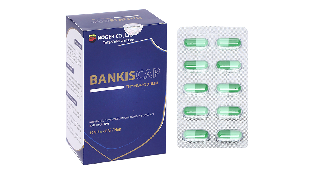 BankisCap hỗ trợ tăng cường sức đề kháng hộp 60 viên