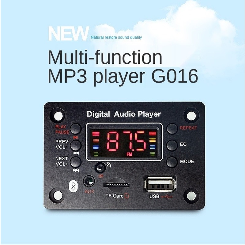 12v bảng mạch giải mã mp3 bluetooth bộ khuếch đại âm thanh xe hơi lossless 12v bảng mạch giải mã bluetooth 5.0 được sửa đổi