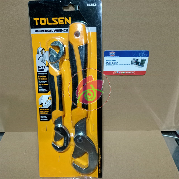 Bộ mỏ lết đa năng 9mm - 32mm tolsen 15282