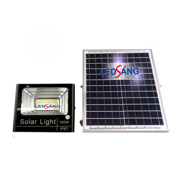 Đèn pha năng lượng mặt trời 100w - Đèn năng lượng mặt trời 100w - Đèn ngoài trời 100w