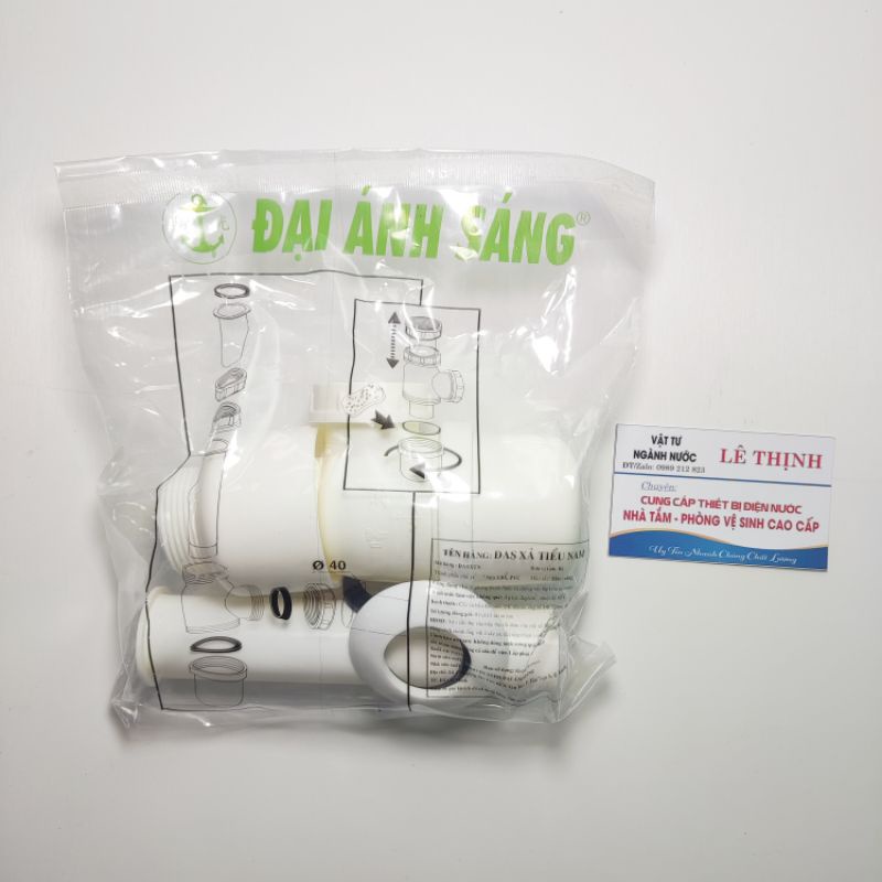 Xi phông bộ xả bồn tiểu nam nhựa abs đại ánh sáng