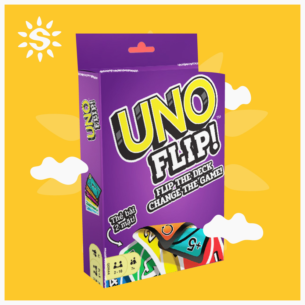 Bộ Bài UNO FLIP, lật thẻ ngay, xoay tình thế - Bài Uno mở rộng
