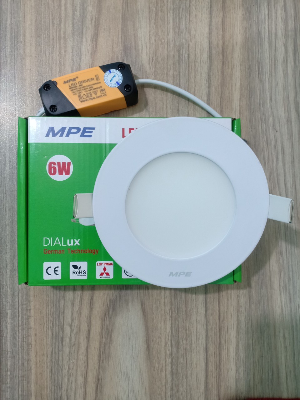 Đèn led âm trần 6w MPE  RPL-6T Bảo Hành 2 Năm